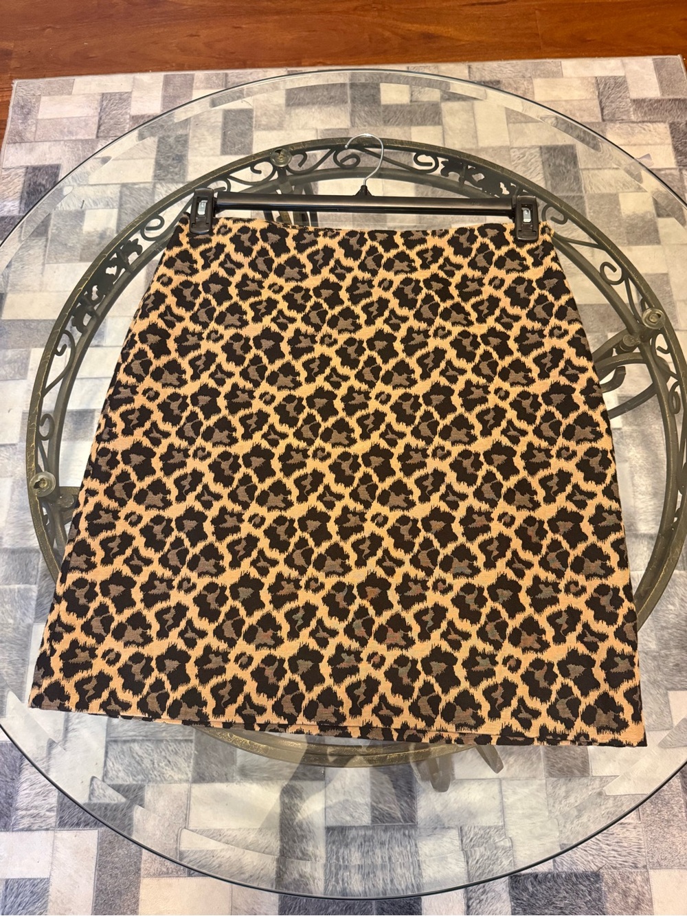 Talbots Leopard Print Mini Skirt - Tan & Black